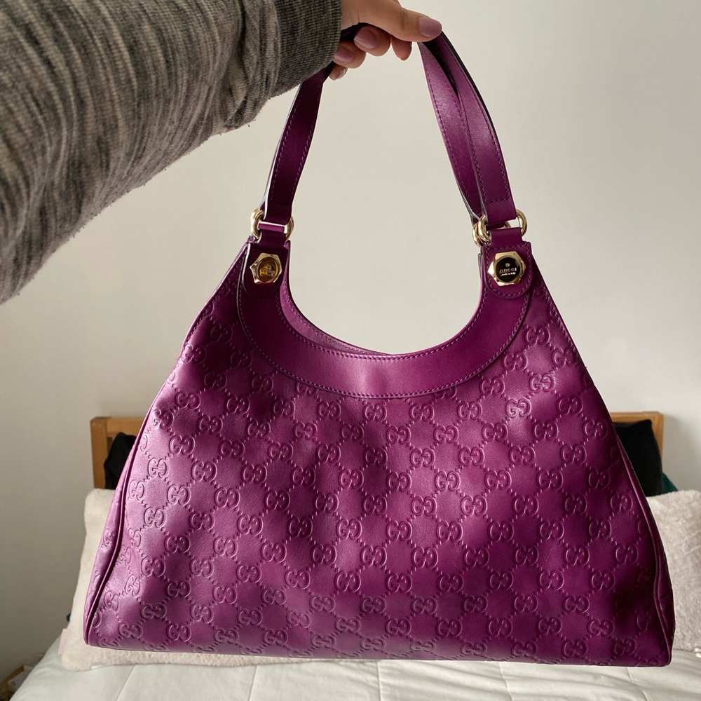 GUCCI Guccissima leather shoulder bag